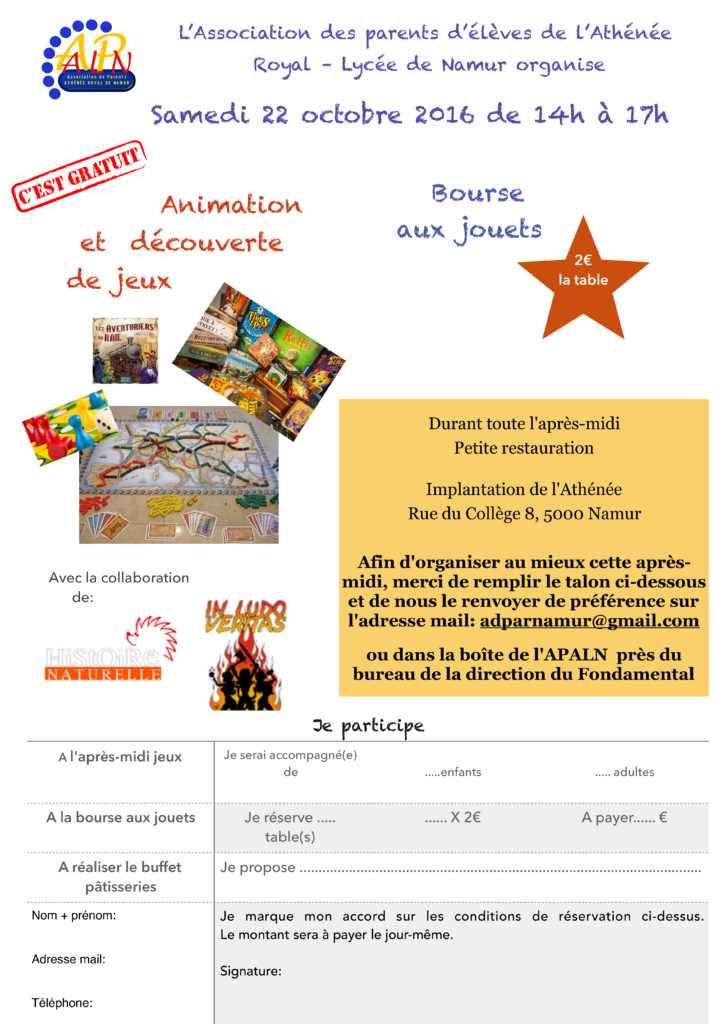 Invitation Après-midi jeux