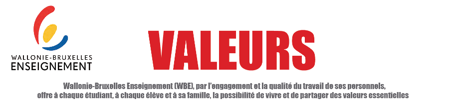 Wallonie-Bruxelles Enseignement : Charte des valeurs