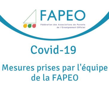 Covid-19 – Mesures prises par l’équipe de la FAPEO